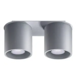 Orbis Twin Ceiling Downlight - Grey Cluster Ceiling Lights Great Lighting UK Ltd
