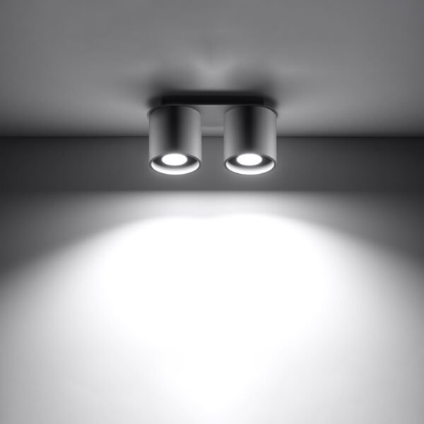 Ceiling Lamp Orbis 2 Grey Modern Ceiling Lights Great Lighting UK Ltd