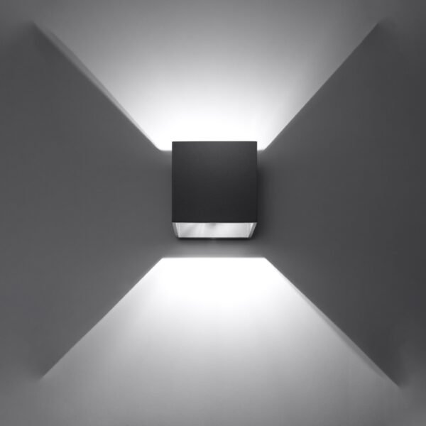 Wall Lamp Quad 1 Black Modern Indoor Wall Lights Great Lighting UK Ltd