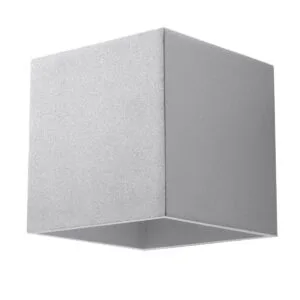 Quad Wall Light - Single / Grey Box Wall Lights Great Lighting UK Ltd