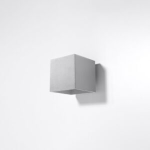 Wall Lamp Quad 1 Grey Box Wall Lights Great Lighting UK Ltd
