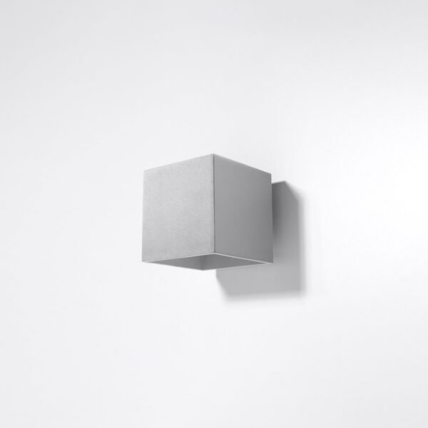 Wall Lamp Quad 1 Grey Modern Indoor Wall Lights Great Lighting UK Ltd