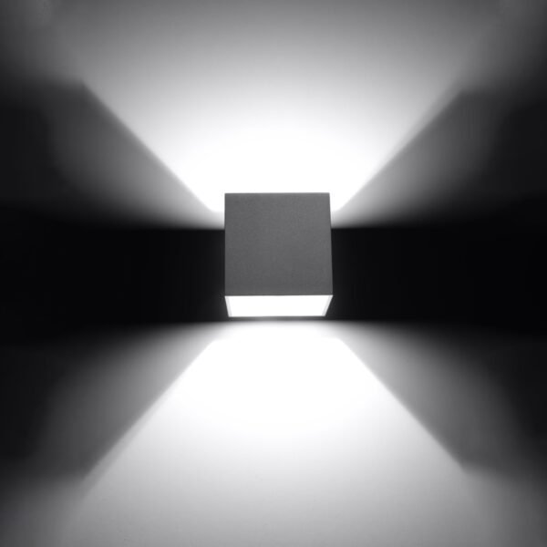 Wall Lamp Quad 1 Grey Modern Indoor Wall Lights Great Lighting UK Ltd