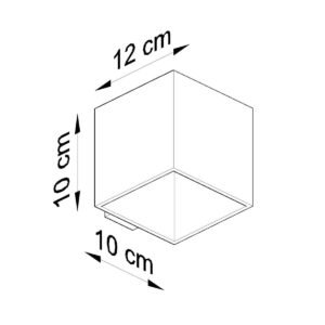Quad Wall Light - Single / White Box Wall Lights Great Lighting UK Ltd