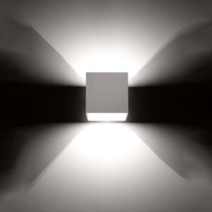 Quad Wall Light - Single / White Box Wall Lights Great Lighting UK Ltd