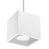 Pendant Lamp Quad 1 White Shade Pendants Great Lighting UK Ltd