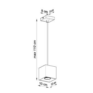 Pendant Lamp Quad 1 White Shade Pendants Great Lighting UK Ltd