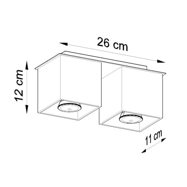 Ceiling Lamp Quad 2 Black Modern Ceiling Lights Great Lighting UK Ltd