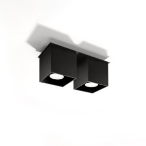 Ceiling Lamp Quad 2 Black Cluster Ceiling Lights Great Lighting UK Ltd
