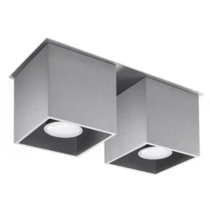 Quad Twin Ceiling Downlight - Grey Cluster Ceiling Lights Great Lighting UK Ltd