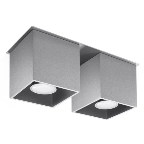 Ceiling Lamp Quad 2 Grey Modern Ceiling Lights Great Lighting UK Ltd