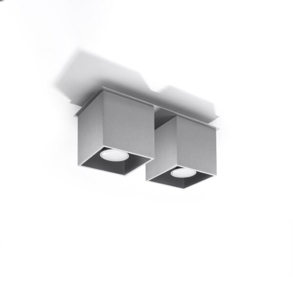 Ceiling Lamp Quad 2 Grey Modern Ceiling Lights Great Lighting UK Ltd