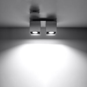 Ceiling Lamp Quad 2 Grey Cluster Ceiling Lights Great Lighting UK Ltd