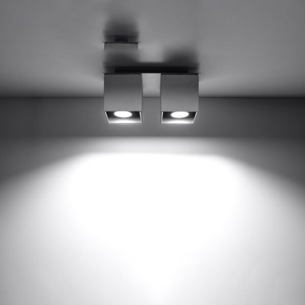 Ceiling Lamp Quad 2 Grey Modern Ceiling Lights Great Lighting UK Ltd