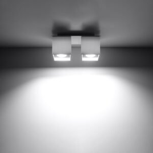Ceiling Lamp Quad 2 White Cluster Ceiling Lights Great Lighting UK Ltd