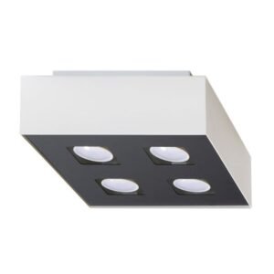 Ceiling Lamp Mono 4 White Cluster Ceiling Lights Great Lighting UK Ltd