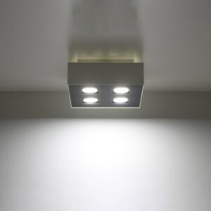 Ceiling Lamp Mono 4 White Cluster Ceiling Lights Great Lighting UK Ltd