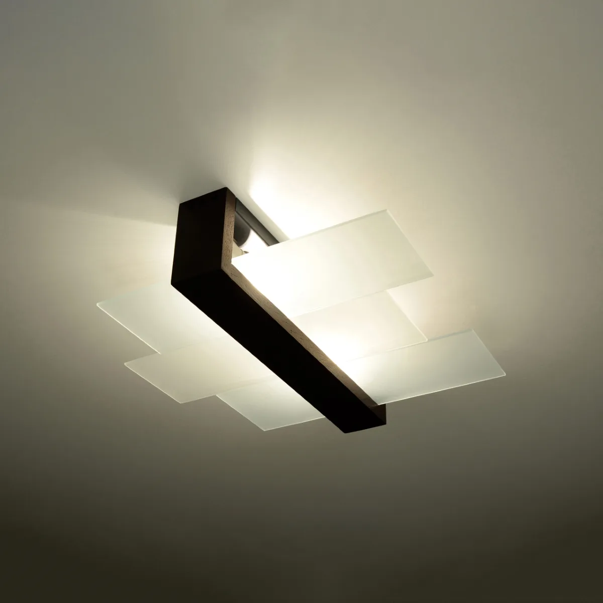 Wooden Ceiling Light Feniks Two Light Dark Wood Cluster Ceiling Lights Great Lighting UK Ltd