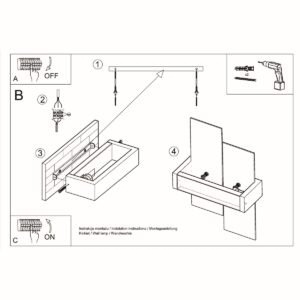 Wall Lamp Feniks 1 Dark Wood Single Wall Lights Great Lighting UK Ltd