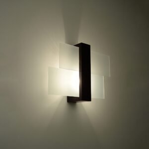 Wall Lamp Feniks 1 Dark Wood Single Wall Lights Great Lighting UK Ltd