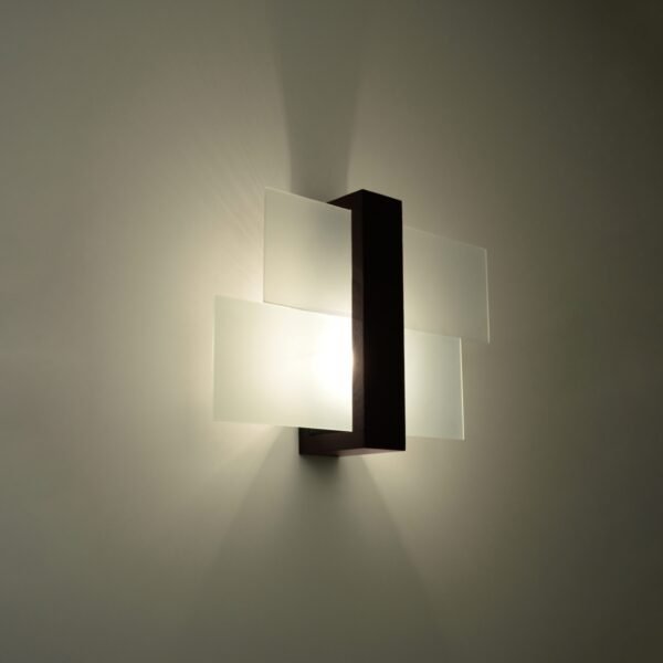 Wall Lamp Feniks 1 Wenge Modern Indoor Wall Lights Great Lighting UK Ltd
