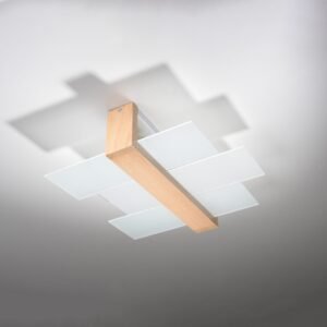 Ceiling Lamp Feniks 2 Natural Wood Cluster Ceiling Lights Great Lighting UK Ltd