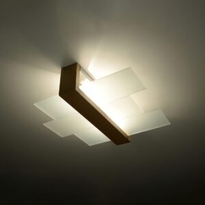 Ceiling Lamp Feniks 2 Natural Wood Cluster Ceiling Lights Great Lighting UK Ltd