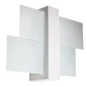 Feniks Wall Light - White Wood Panel Wall Lights Great Lighting UK Ltd