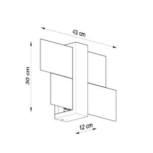 Feniks Wall Light - White Wood Panel Wall Lights Great Lighting UK Ltd