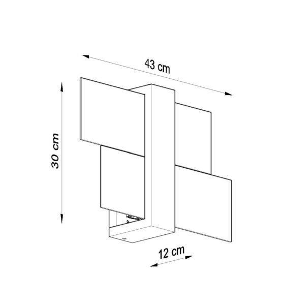 Wall Lamp Feniks 1 White Modern Indoor Wall Lights Great Lighting UK Ltd