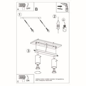 Ceiling Lamp Ring 2 White Cluster Ceiling Lights Great Lighting UK Ltd