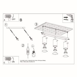 Ceiling Lamp Ring 3 White Track Lighting Great Lighting UK Ltd
