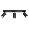 Ring Three Light Black Kitchen Spotlight Bar 3 Light Spotlights Great Lighting UK Ltd
