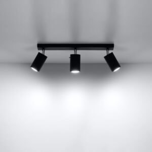 Ceiling Lamp Ring 3 Black Track Lighting Great Lighting UK Ltd