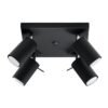 Ceiling Lamp Ring 4 Black Cluster Ceiling Lights Great Lighting UK Ltd