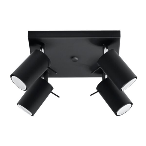 Ceiling Lamp Ring 4 Black Modern Ceiling Lights Great Lighting UK Ltd