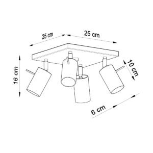 Ceiling Lamp Ring 4 Black New Arrivals Great Lighting UK Ltd