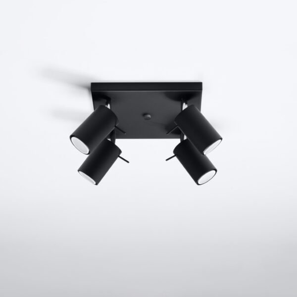 Ceiling Lamp Ring 4 Black Modern Ceiling Lights Great Lighting UK Ltd