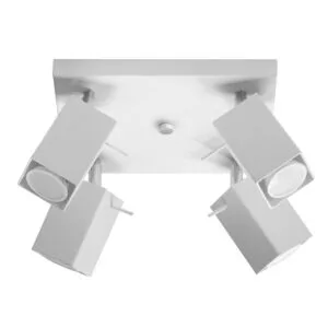 Merida 4-Light Ceiling Bar - White 4 Light Spotlights Great Lighting UK Ltd