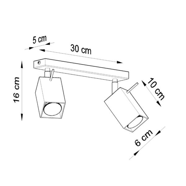 Ceiling Lamp Merida 2 Black Modern Ceiling Lights Great Lighting UK Ltd