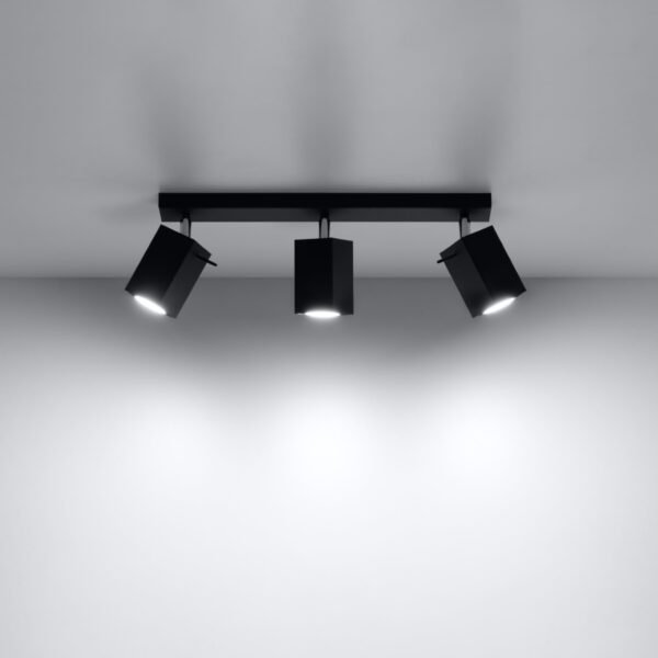 Ceiling Lamp Merida 3 Black Modern Ceiling Lights Great Lighting UK Ltd