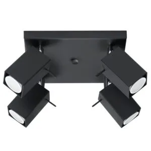 Ceiling Lamp Merida Four Light Black Cluster Ceiling Lights Great Lighting UK Ltd