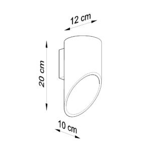 Wall Lamp Penne 20 White Single Wall Lights Great Lighting UK Ltd