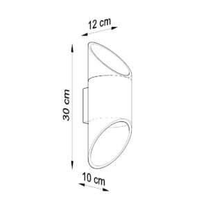 Wall Lamp Penne 30 White New Arrivals Great Lighting UK Ltd
