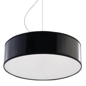 Arena 35cm Pendant - Black Black Pendant Lights Great Lighting UK Ltd