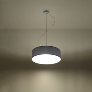 Pendant Lamp Arena 35 Grey Shade Pendants Great Lighting UK Ltd