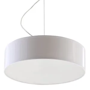 Arena 35cm Pendant - White Hallway Pendant Lights Great Lighting UK Ltd