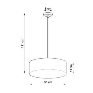 Pendant Lamp Arena 35 White Shade Pendants Great Lighting UK Ltd