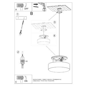 Pendant Lamp Arena 35 White Shade Pendants Great Lighting UK Ltd