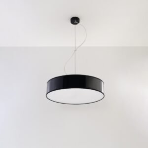 Pendant Lamp Arena 45 Black Shade Pendants Great Lighting UK Ltd